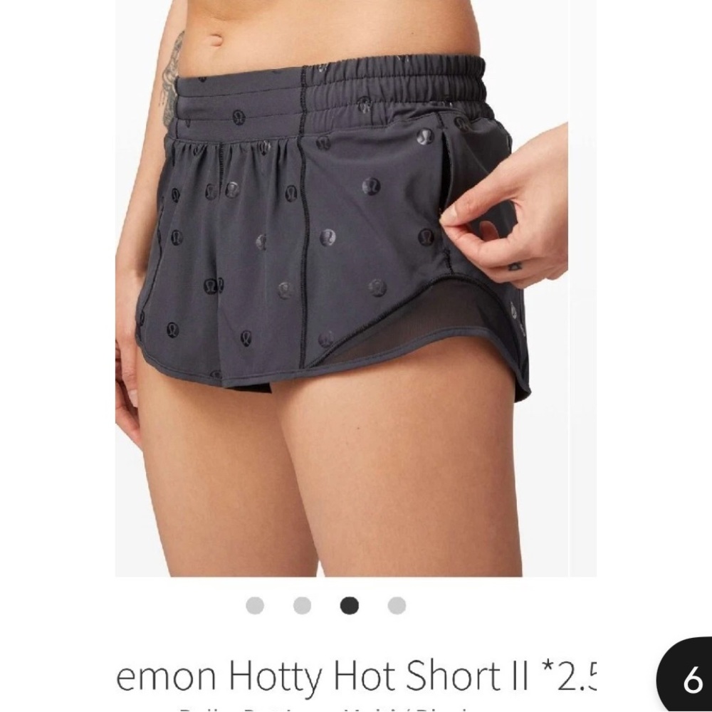 lululemon athletica Hotty Hot Shorts. 2.5 size 8